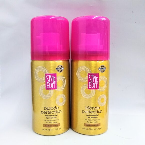 STYLE EDIT Medium Blonde Perfection Root Concealer .75 oz TRAVEL SIZE / Lot of 2 - Picture 1 of 1